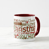 Frohe Weihnachts-Tasse - Red Ringer Tasse (VorderseiteRechts)