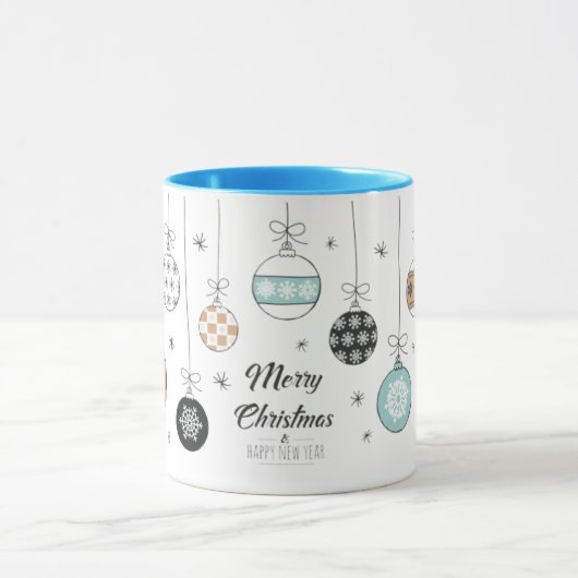 Frohe Weihnachts-Tasse Tasse (Zentrum)