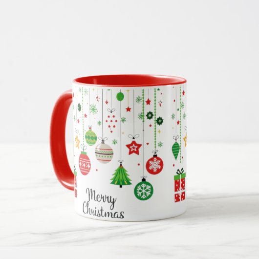 Frohe Weihnachts-Tasse Tasse (Vorderseite Links)