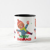 Frohe Weihnachts-Tasse Tasse (Zentrum)