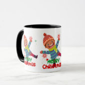 Frohe Weihnachts-Tasse Tasse (Vorderseite Links)