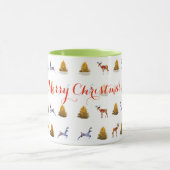Frohe Weihnachts-Tasse Tasse (Zentrum)