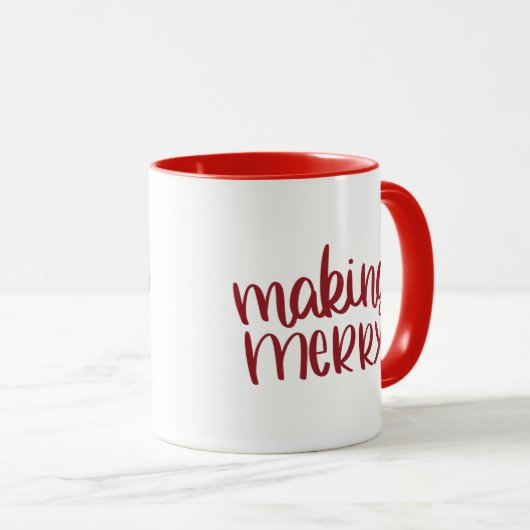 Frohe Weihnachts-Tasse Tasse (VorderseiteRechts)