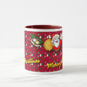 Frohe Weihnachts-Tasse Tasse (Zentrum)