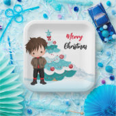 Frohe Weihnachts-Teller Pappteller (Party)