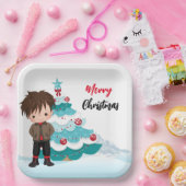 Frohe Weihnachts-Teller Pappteller (Party)