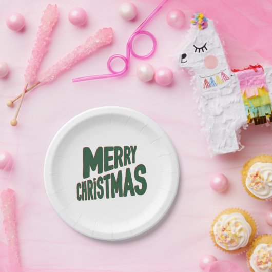 Frohe Weihnachts-Teller Pappteller (Party)