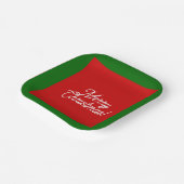 Frohe Weihnachts-Teller Pappteller (Gewinkelt)
