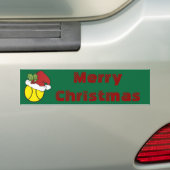 Frohe Weihnachts-Tennis Autoaufkleber (Auf Auto)