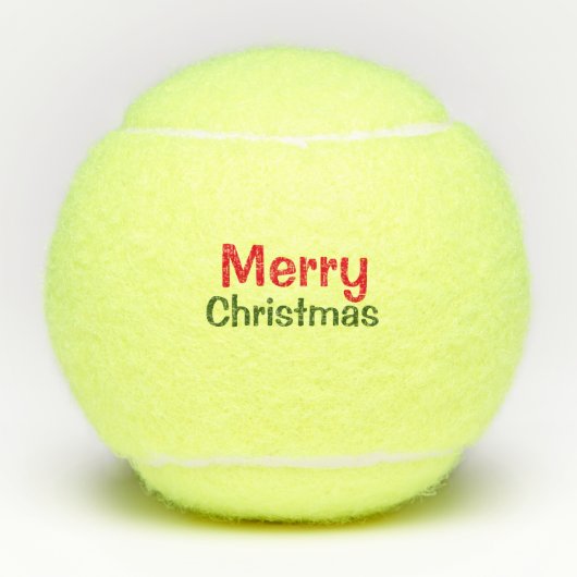 Frohe Weihnachts-Tennisball Tennisbälle (Vorderseite)
