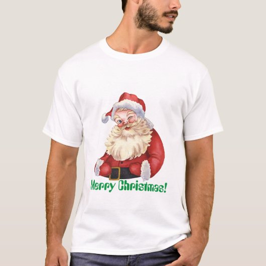 Frohe Weihnachts Text gedruckt Ho ho Jingle Bells T-Shirt (Vorderseite)