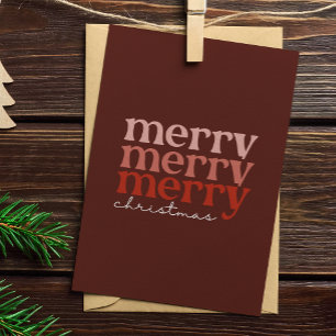 Frohe Weihnachts Text Gruß Red Feiertagskarte