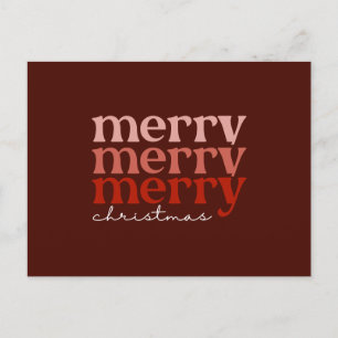 Frohe Weihnachts Text Gruß Red Feiertagspostkarte