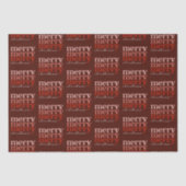 Frohe Weihnachts Text Gruß rotes Muster Seidenpapier (Vorderseite)