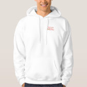 Frohe Weihnachts-Text-Muster Design: Festive Kunst Hoodie (Vorderseite)