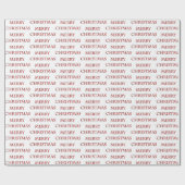 Frohe Weihnachts-Text-Muster Geschenkpapier (Flach)