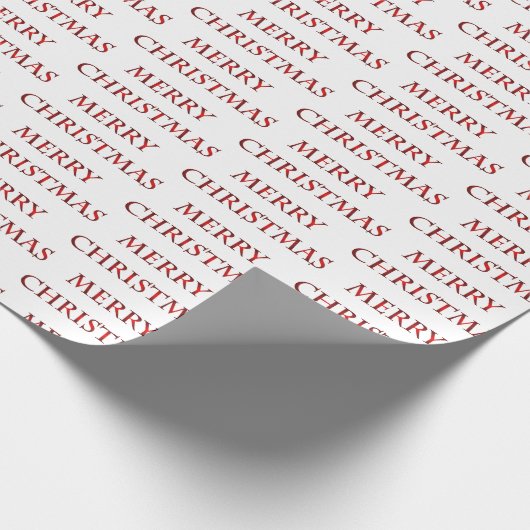 Frohe Weihnachts-Text-Muster Geschenkpapier (Ecke)