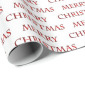 Frohe Weihnachts-Text-Muster Geschenkpapier (Rolleneckpunkt)