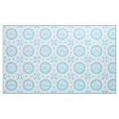 Frohe Weihnachts-Text rund Rahmen Snowflake blau m Stoff (Yard (91,4 cm))