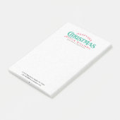 Frohe Weihnachts-Textgestaltung Post-it Klebezettel (angewinkelt)