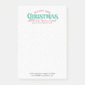 Frohe Weihnachts-Textgestaltung Post-it Klebezettel (Vorderseite)
