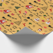 Frohe Weihnachts-Thema Wrapping Papier Geschenkpapier (Ecke)