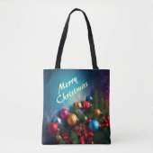 Frohe Weihnachts Tote Beutel Custom Personalize Te Tasche (Vorderseite)