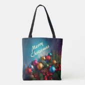 Frohe Weihnachts Tote Beutel Custom Personalize Te Tasche (Rückseite)