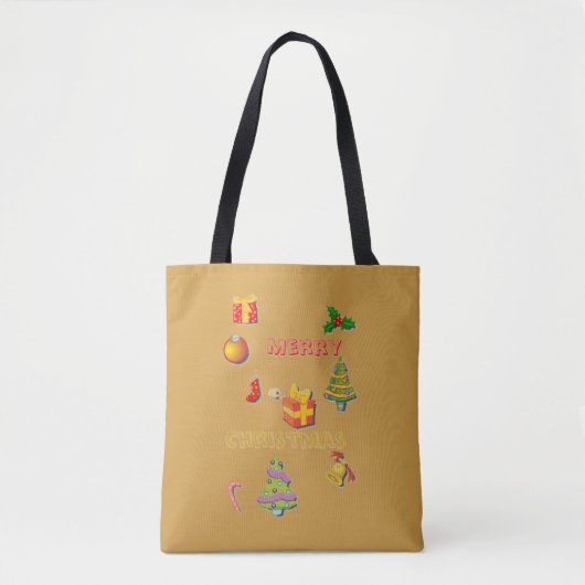 Frohe Weihnachts Tote Tasche (Vorderseite)