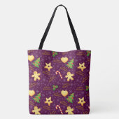 Frohe Weihnachts-Tote-Tasche Tasche (Rückseite)