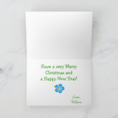 Frohe Weihnachts-Toucan-Karte Karte (Innenseite)