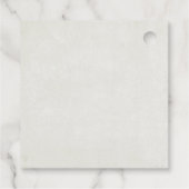 Frohe Weihnachts-Trailer-Camper Rustikale Szene Geschenkanhänger (Rückseite)