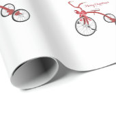Frohe Weihnachts-Tricycle-Umschlagpapier Geschenkpapier (Rolleneckpunkt)