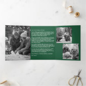 Frohe Weihnachts-Trifold Letter Falten Weihnachtsk Dreifach Gefaltete Urlaubskarte (Innenseite)