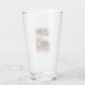 Frohe Weihnachts-Trinkbehälter Glas (Rückseite)