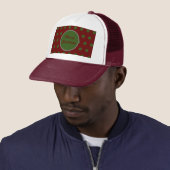 Frohe Weihnachts Trucker Hat (Maroon & Hunter Gree Truckerkappe (Beispiel)