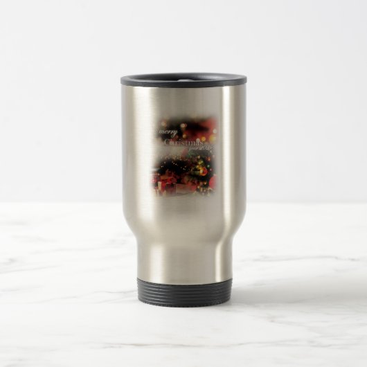 Frohe Weihnachts Tumbler Reisebecher (Mittel)