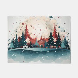 Frohe Weihnachts-Türmatte-Design Fußmatte