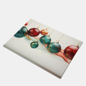 Frohe Weihnachts-Türmatte-Design Fußmatte (Schrägansicht)