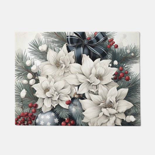 Frohe Weihnachts-Türmatte-Design Fußmatte (Vorderseite)