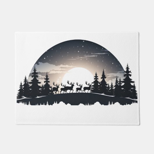 Frohe Weihnachts-Türmatte-Design Fußmatte (Vorderseite)