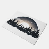 Frohe Weihnachts-Türmatte-Design Fußmatte (Schrägansicht)