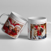 Frohe Weihnachts-Typografie Custom Fotos Kaffeetasse