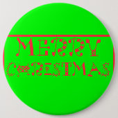 Frohe Weihnachts-Typografie-Design: Ein festes Ret Button (Vorderseite)