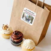 Frohe Weihnachts Typografie Foto Sticker