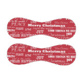 Frohe Weihnachts Typografie Muster Baseball (Paneele)