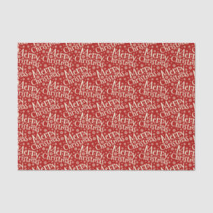 Frohe Weihnachts Typografie Muster Gewebe Papier