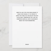 Frohe Weihnachts Typografie Non-Foto Weihnachten W (Rückseite)