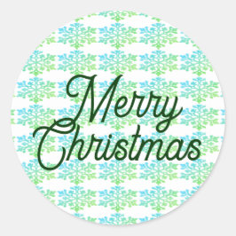 Frohe Weihnachts-Umschlag Aufkleber