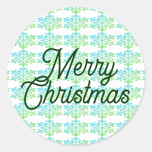 Frohe Weihnachts-Umschlag Aufkleber (Vorderseite)